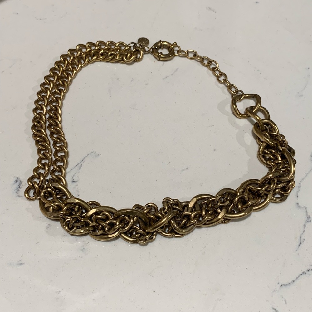 JCrew brass statement necklace - Picture 4 of 4